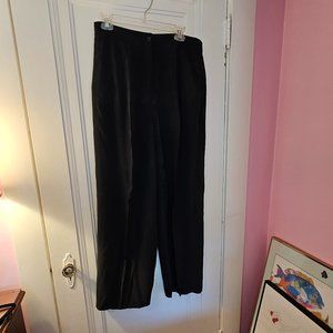 Women's August Silk Black Pants - Size 14